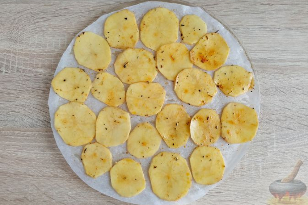Картофельные чипсы в микроволновке