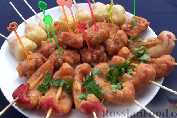 Три быстрых закуски для вечеринки