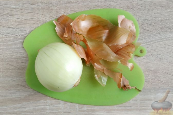 "Хризантема" из жареного лука