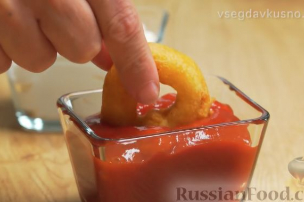 Луковые кольца в кляре