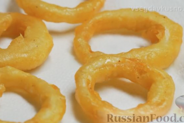Луковые кольца в кляре
