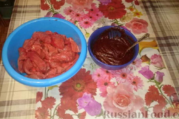 Мясо, вяленное в духовке