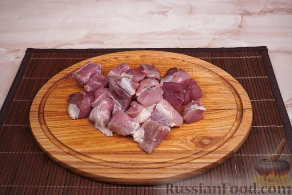 Булгур с мясом и овощами, на сковороде