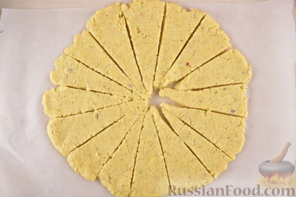 Картофельное печенье с сыром и прованскими травами