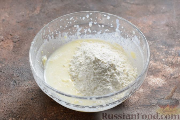 Кексы на кефире, со сливами