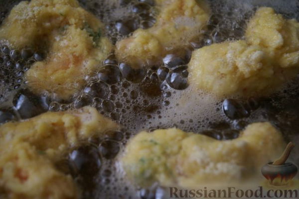 Креветки в хрустящей сырной корочке