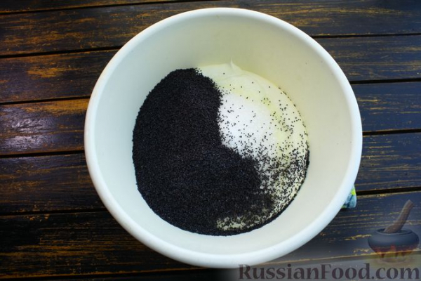 Сметанный торт с маком