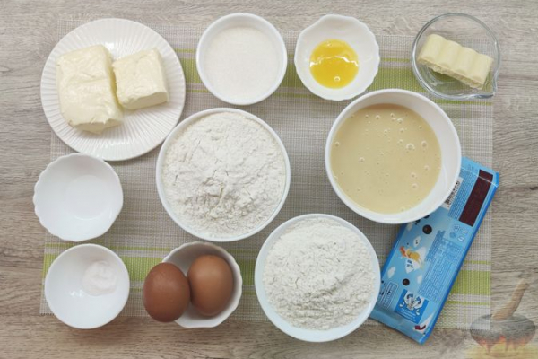 Тёртое печенье "Башенки" со сгущёнкой и шоколадом