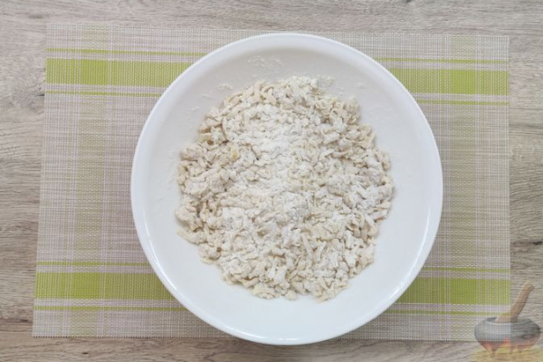 Тёртое печенье "Башенки" со сгущёнкой и шоколадом