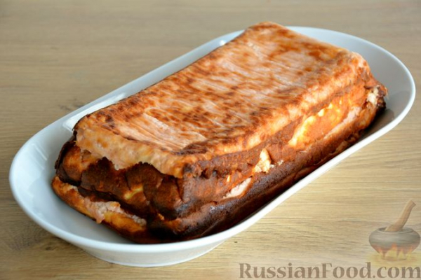 Творожная запеканка со сливами (без муки)