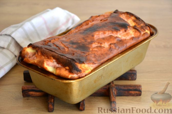 Творожная запеканка со сливами (без муки)