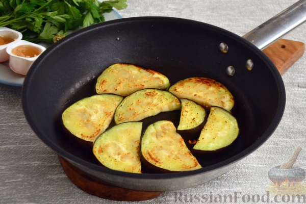 Баклажаны в медовом соусе