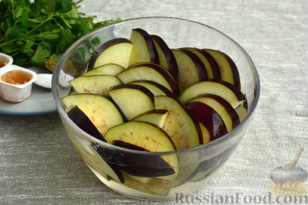Баклажаны в медовом соусе