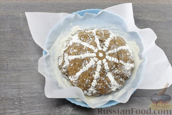 Цельнозерновой ржаной хлеб с льняной мукой и тмином