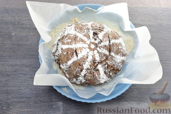 Цельнозерновой ржаной хлеб с льняной мукой и тмином