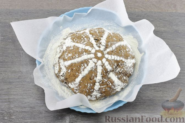 Цельнозерновой ржаной хлеб с льняной мукой и тмином