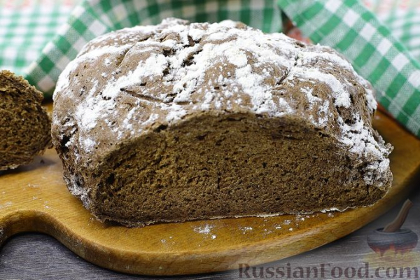 Цельнозерновой ржаной хлеб с льняной мукой и тмином