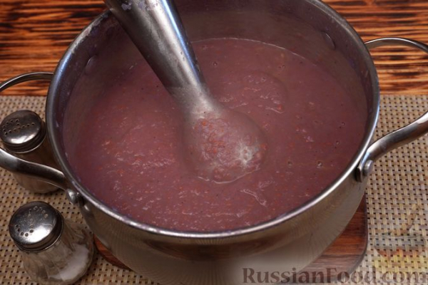 Крем-суп из краснокочанной капусты