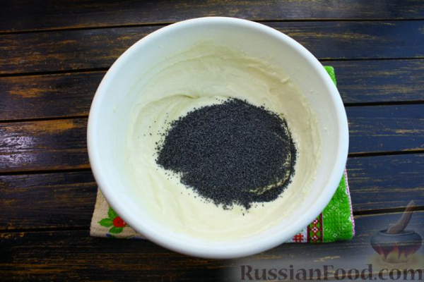 Оладьи на сметане, с маком