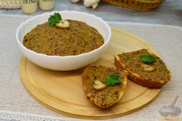 Паштет из фасоли с грибами