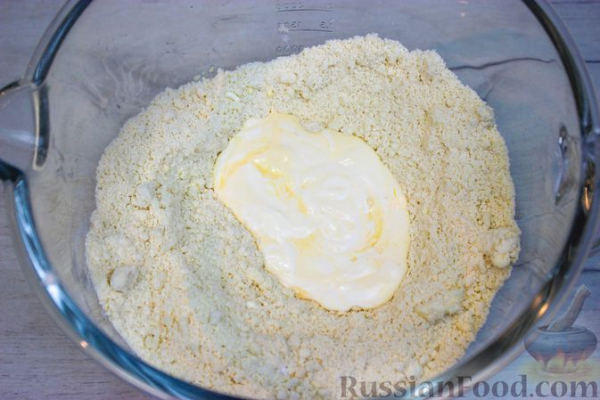 Печенье с орехами и безе