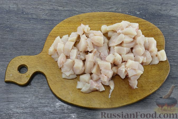 Рагу из курицы с тыквой и фасолью