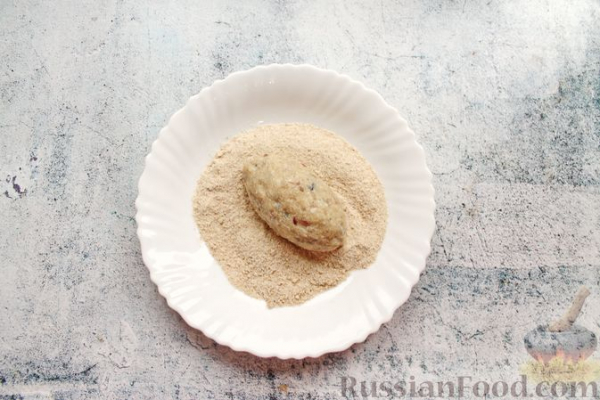 Рыбные котлеты с копчёным беконом