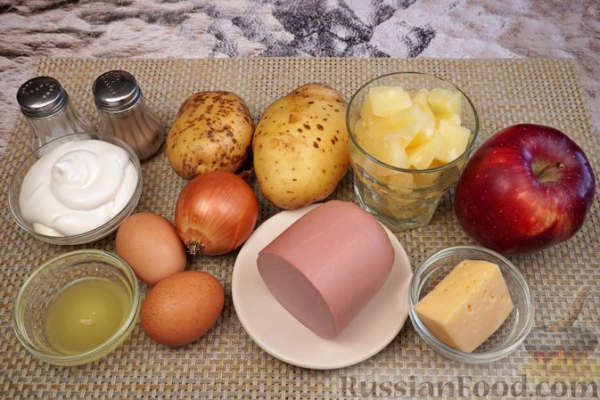 Салат "Ананасовый пунш"