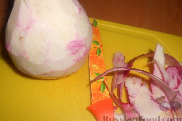 Салат из редьки с капустой и грейпфрутом