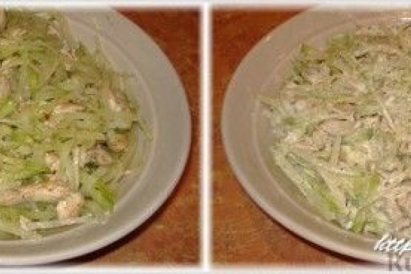 Салат из редьки с курицей