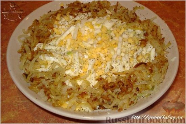 Салат из редьки с курицей