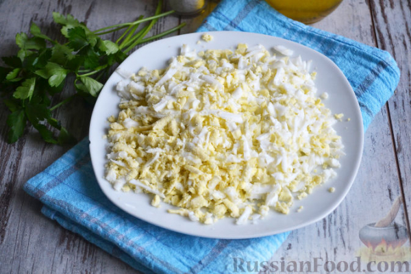 Салат из редьки, с мясом