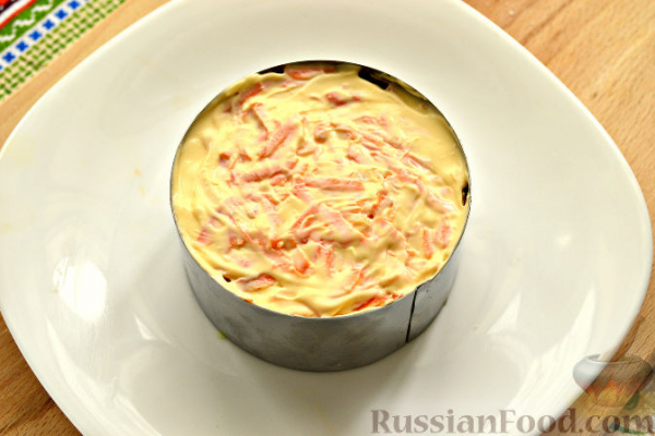 Салат с редькой и курицей