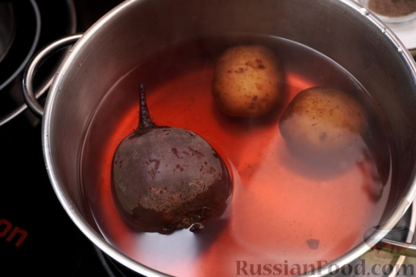 Слоёный салат "Сельдь под шубой" (без моркови)