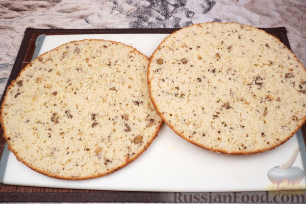 Торт "Панчо" с черносливом, сметаной и грецкими орехами