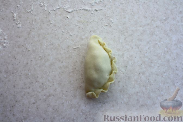 Вареники с печенью и копчёным салом