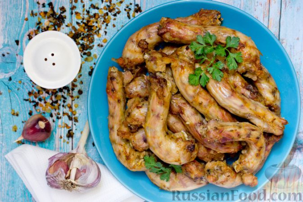 Запечённые куриные шеи