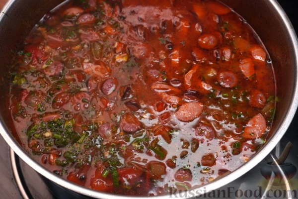 Айнтопф с квашеной капустой и копчёностями