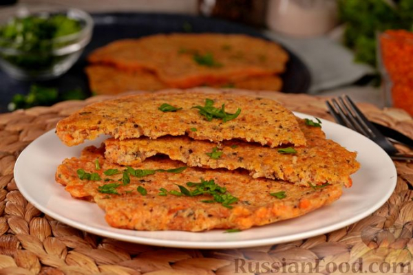 Чечевичные лепёшки (без муки)