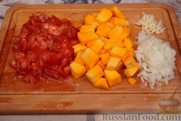 Гречка с мясом и тыквой (в духовке)