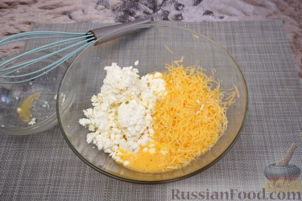 Гречневый киш с творогом, грибами и орехами