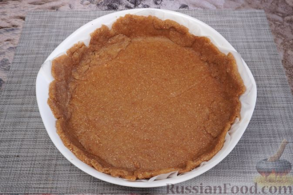 Гречневый киш с творогом, грибами и орехами