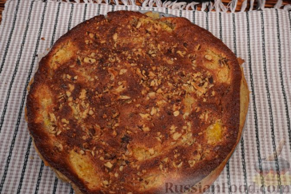 Клафути с апельсинами и грецкими орехами
