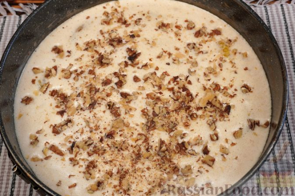 Клафути с апельсинами и грецкими орехами