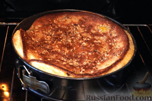 Клафути с апельсинами и грецкими орехами