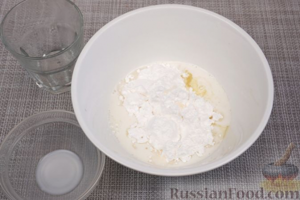 Пряное творожное печенье с лимонной глазурью