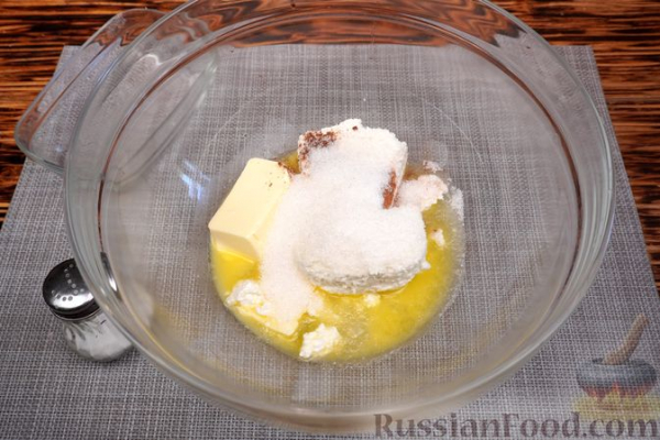 Пряное творожное печенье с лимонной глазурью