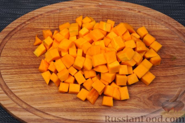 Рагу с фаршем, картошкой, тыквой и фасолью