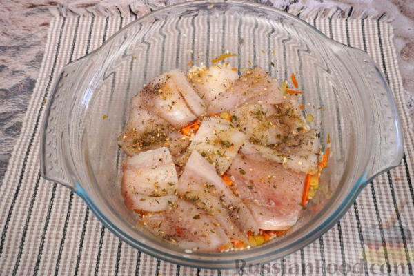 Рис с рыбой (в духовке)