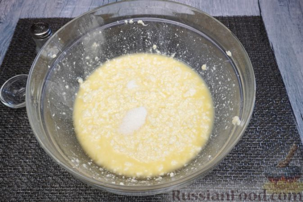 Творожный пирог со сливами